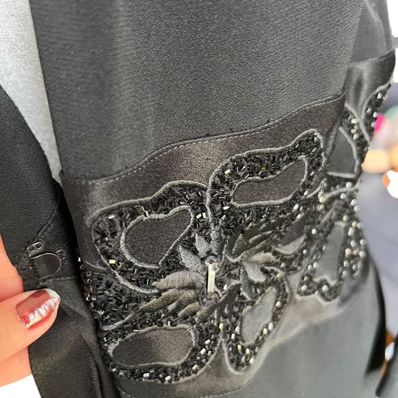 Vintage Daymor Couture Wrap Dress | Beaded Waist Detail | Size 8 - Picture 3 of 8